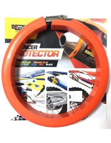 Protector de Escape 4T 4mx Naranja.