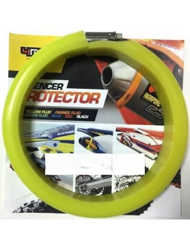 Protector de Escape 4T 4mx Amarillo Flúor.