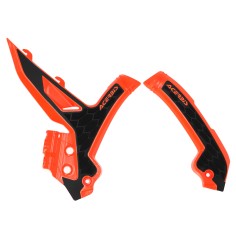 Protector de Chasis Acerbis Ktm Sx 125-450 23-27/Exc 125-500 24-27 Negro/Naranja.