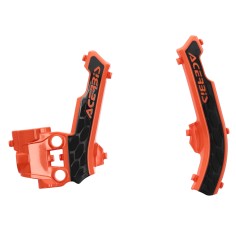 Protector de Chasis Acerbis Ktm Sx 50 16-23/Husqvarna Tc 50 17-23/Gas Gas Mc 50 21-23 Naranja/Negro.
