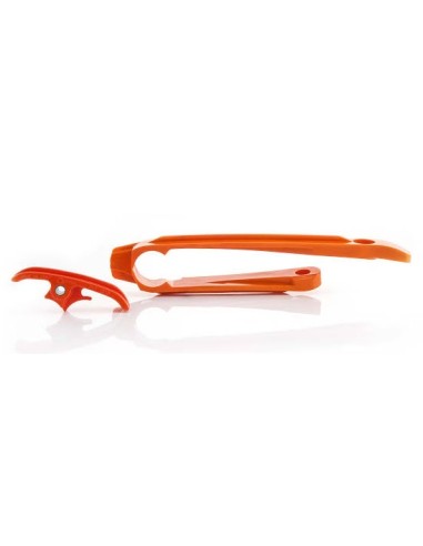 Patín de Cadena Superior y Inferior Acerbis Pds Ktm Exc 125-500 17-23 Naranja.
