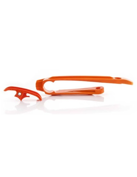 Patín de Cadena Superior y Inferior Acerbis Pds Ktm Exc 125-500 17-23 Naranja.
