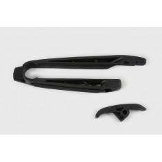 Patín de Cadena Superior y Inferior Ufo Ktm Sx 125-450 07-10/Exc 125-530 08-11/Husaberg Te 125-570 09-12 Negro.