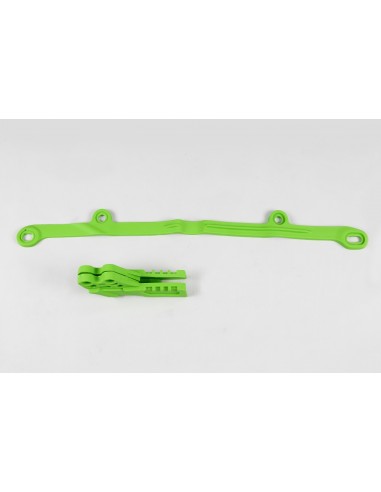 Patín de Cadena Superior y Guía Cadena Ufo Kawasaki Kxf 250/450 06-08 Verde.