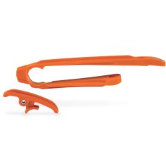 Patín de Cadena Superior y Inferior Acerbis Pds Ktm Exc 125-500 12-16/Husaberg Te/Fe 125-501 13-14 Naranja.