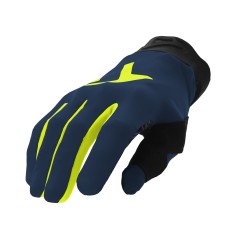 Guantes Acerbis MX Linear 2.0 Azul/Amarillo Fluor.