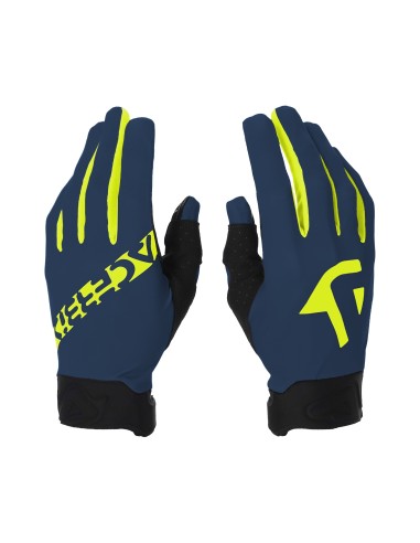 Guantes Acerbis MX Linear 2.0 Azul/Amarillo Fluor.