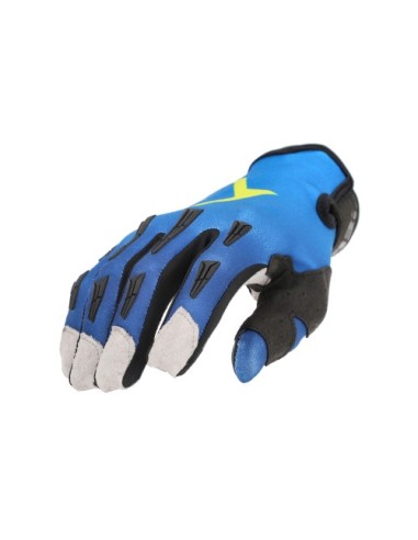 GUANTES ACERBIS MX X-P 2.0 Azul/Amarillo Fluor.