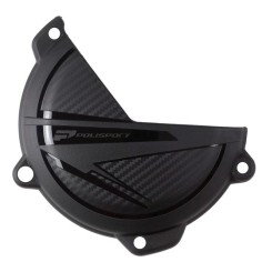 Protector Tapa de Embrague Polisport Ktm Sx/Exc 125-500 24-27/Husqvarna Te/Fe 125-501 24-27/Gas Gas Ec/Mc 125-500 24-27 Negro.