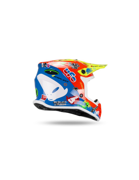 Casco Ufo Infantil Korey Rojo/Azul.