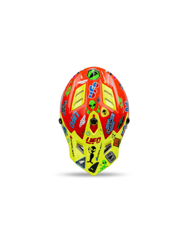 Casco Ufo Infantil Korey Rojo/Azul.