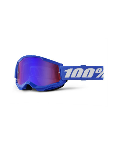 Gafas 100% Strata 2  Azul - Lente Espejo.