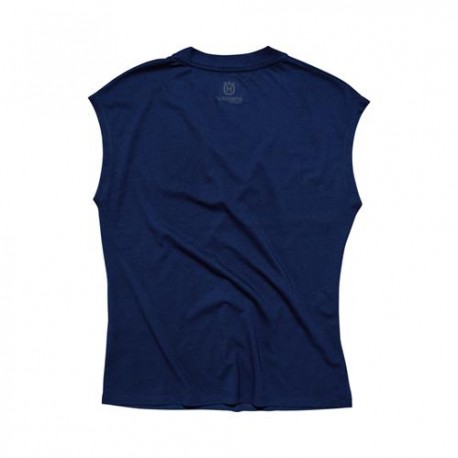 Camiseta Mujer Husqvarna Inventor Azul.