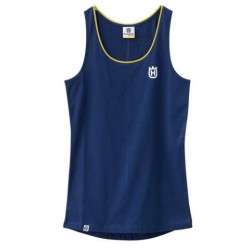 Camiseta Mujer Husqvarna Basic Azul.