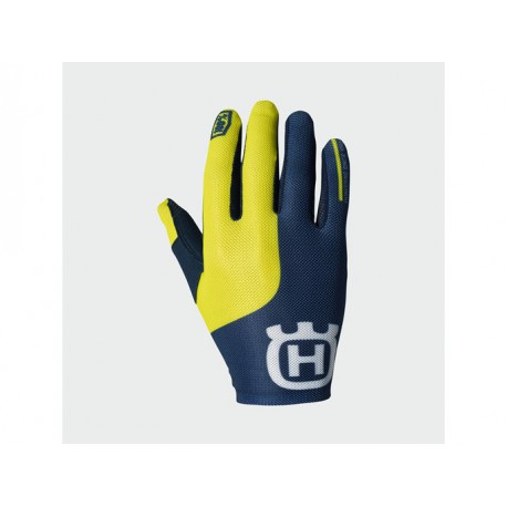 GUANTES HUSQVARNA CELIUM II RAILED AMARILLO/AZUL..