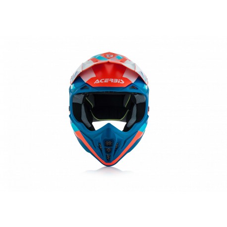 CASCO ACERBIS IMPACT 3.0 BLANCO-AZUL-NARANJA
