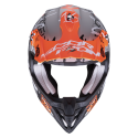 CASCO SCORPION VX-16 AIR ORATIO GRIS MATE/NARANJA