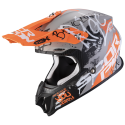 CASCO SCORPION VX-16 AIR ORATIO GRIS MATE/NARANJA