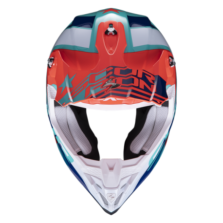 CASCO SCORPION VX-16 AIR NATION VERDE/AZUL/ROJO