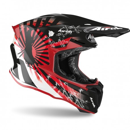 CASCO AIROH TWIST 2.0 KATANA 2020 ROJO BRILLO