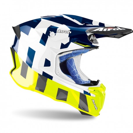 CASCO AIROH TWIST 2.0 FRAME  AZUL BRILLO