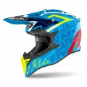 CASCO AIROH WRAAP STREET  AZUL BRILLO
