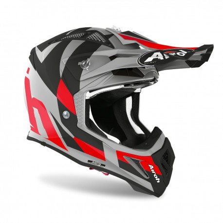 CASCO AIROH AVIATOR ACE TRICK  ROJO MATE
