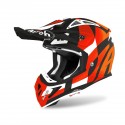 CASCO AIROH AVIATOR ACE TRICK  NARANJA MATE