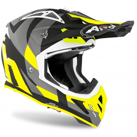 CASCO AIROH AVIATOR ACE TRICK  AMARILLO MATE