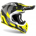 CASCO AIROH AVIATOR ACE TRICK  AMARILLO MATE