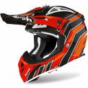 CASCO AIROH AVIATOR ACE ART NARANJA BRILLO