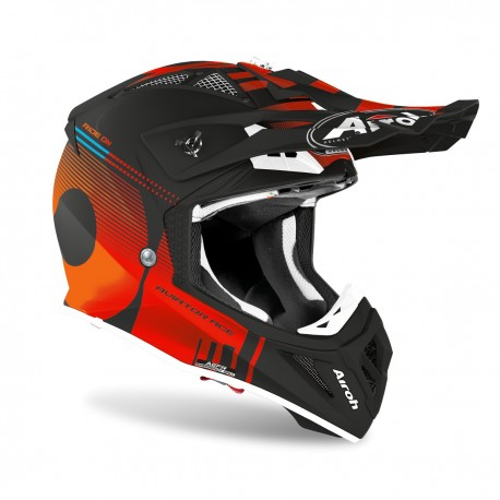 CASCO AIROH AVIATOR ACE NEMESI NARANJA MATE