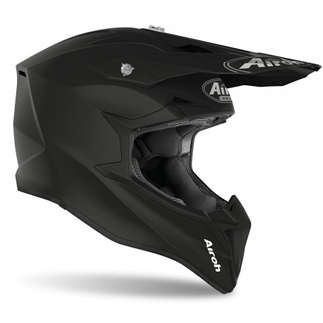 CASCO AIROH WRAAP NEGRO MATE.