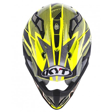 CASCO KYT STRIKE EAGLE AMARILLO FLÚOR