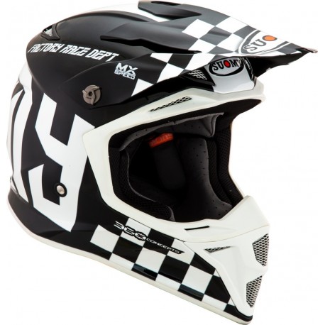 CASCO SUOMY SPEED MASTER BLANCO/NEGRO.