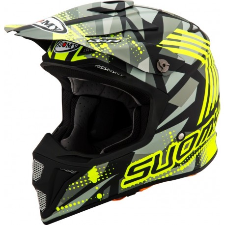 CASCO SUOMY SPEED SERGEANT AZUL/AMARILLO.