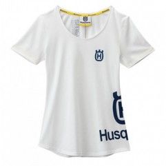 Camiseta Mujer Husqvarna Logo Blanco.