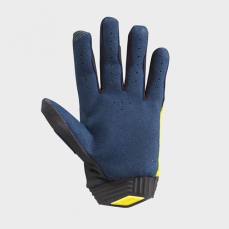 GUANTES HUSQVARNA ITRACK RAILED AZUL/AMARILLO.
