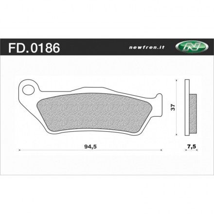 PASTILLA DE FRENO NEWFREN SINTERIZADAS DELANTERAS HUSQVARNA.