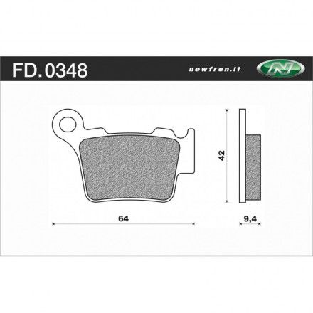 PASTILLAS DE FRENO NEWFREN SINTERIZADAS TRASERAS KTM. 