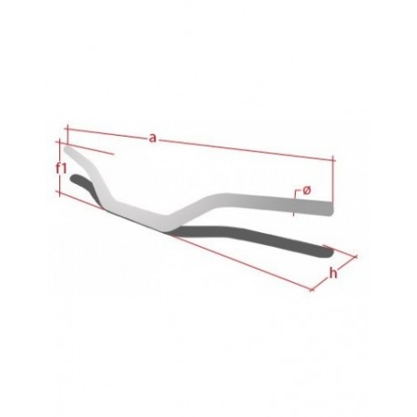 Manillar Neken Rmz 28mm Negro/Amarillo.