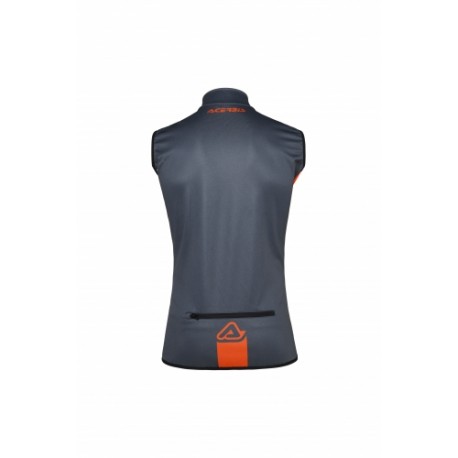 CHALECO ACERBIS SOFTSHELL X-WIND NARANJA/GRIS.