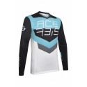 JERSEY ACERBIS MX TRACK AZUL CLARO/NEGRO.