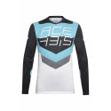 JERSEY ACERBIS MX TRACK AZUL CLARO/NEGRO.