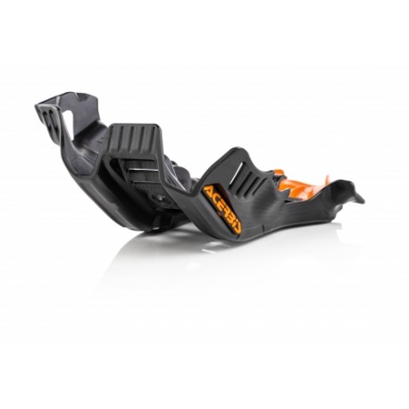 CUBRECÁRTER ACERBIS CON PROTECTOR DE BIELETAS KTM SX 250 19-21 NEGRO/NARANJA.