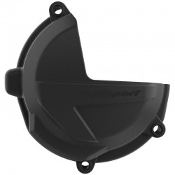PROTECTOR TAPA EMBRAGUE POLISPORT BETA RR 250/300 18-19 NEGRO.