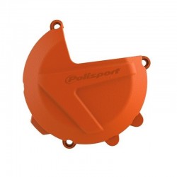 PROTECTOR TAPA EMBRAGUE POLISPORT KTM SX-F 250/350 16-21 NARANJA.
