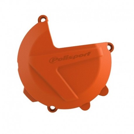 PROTECTOR TAPA EMBRAGUE POLISPORT KTM EXC-F 250/350 17-21 NARANJA.