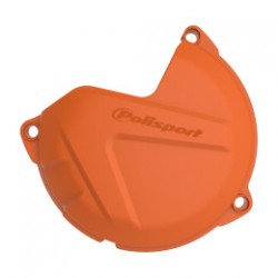 PROTECTOR TAPA EMBRAGUE POLISPORT KTM EXC 250/300 13-16 NARANJA.
