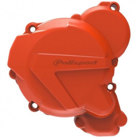 PROTECTOR TAPA ENCENDIDO POLISPORT KTM EXC 250/300 I 18-21 NARANJA.